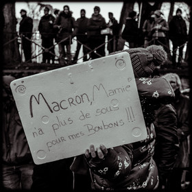 Manifestation à Gap le 10 décembre 2019.