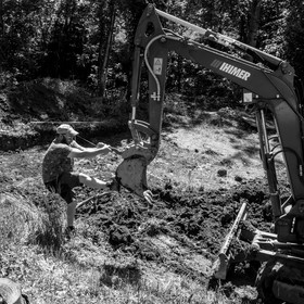 L'installation de la cabane