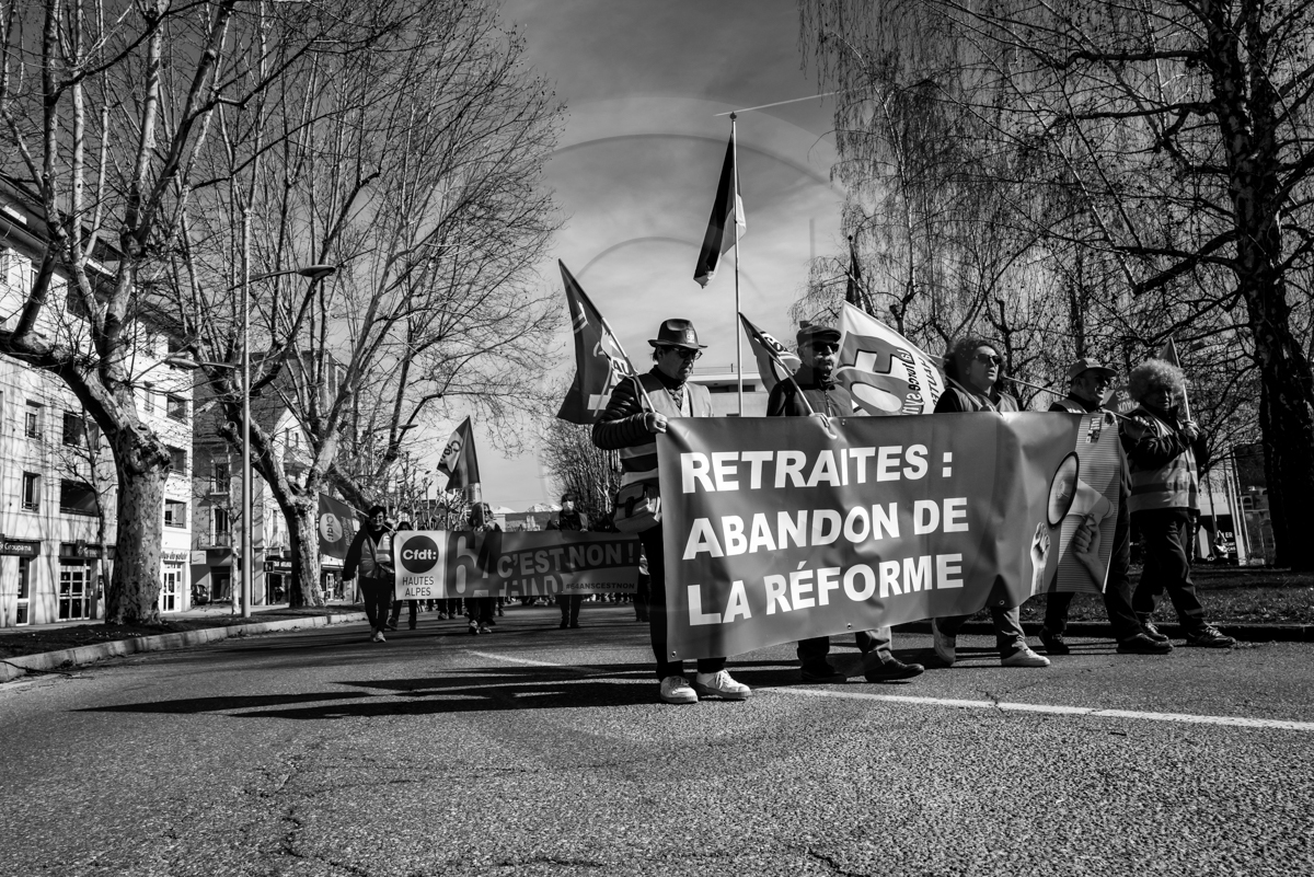 16 mars 2023 : Manifestation contre la réforme des retraites à Gap 16 mars 2023 : Manifestation contre la réforme des retraites à Gap