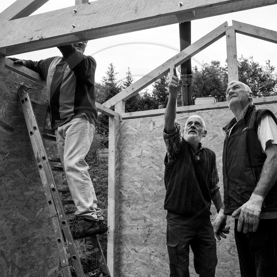 Installation de la cabane