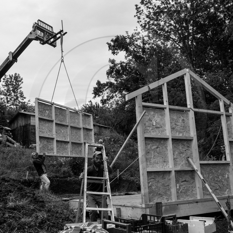 Installation de la cabane