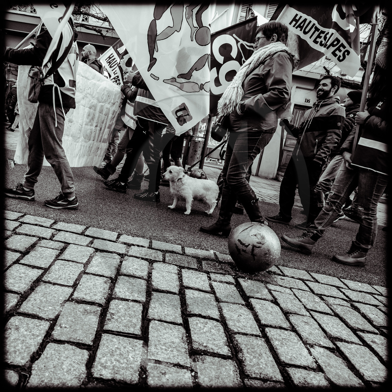 Manifestation à Gap le 12 décembre 2019.