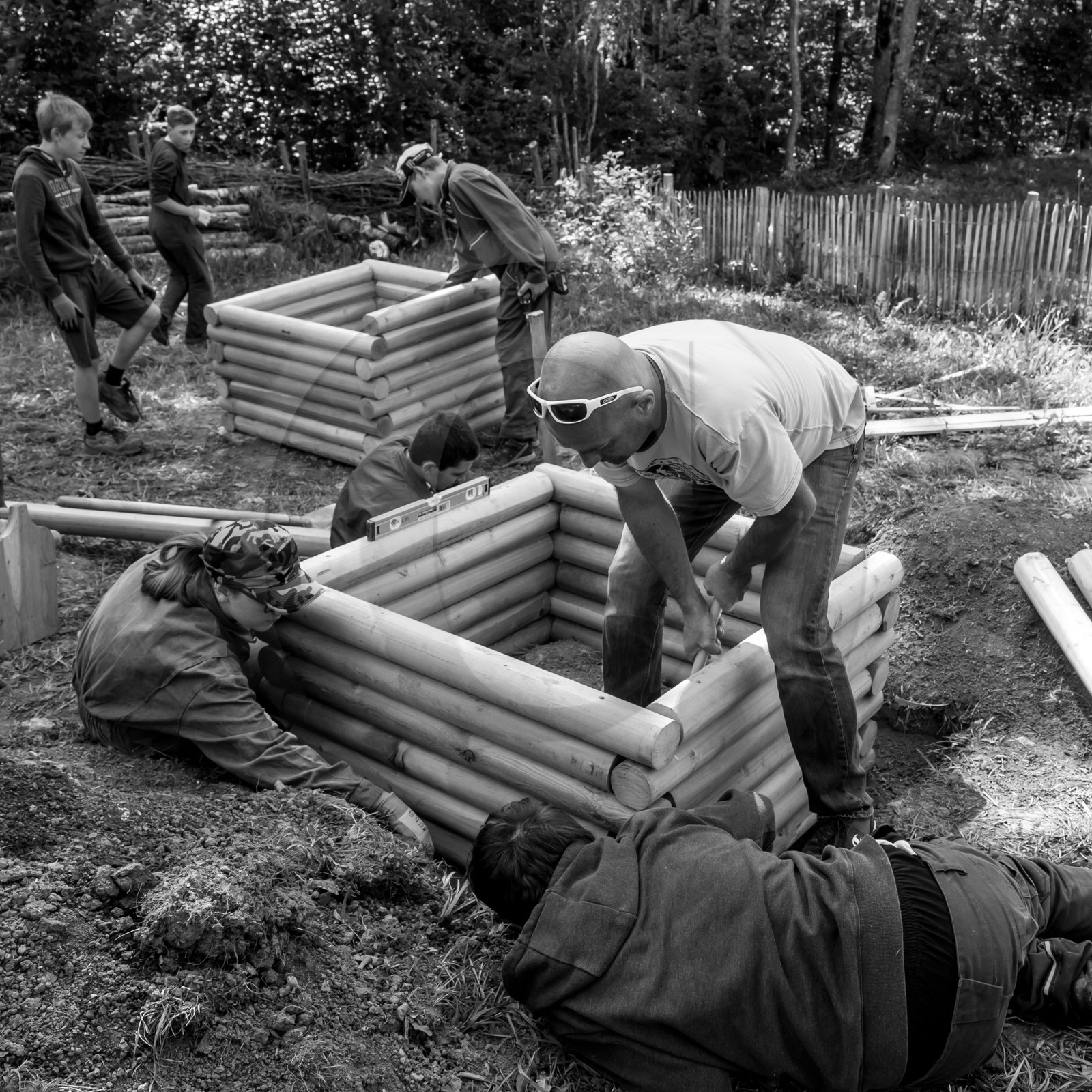 Construction de bacs surélevés Construction de bacs surélevés