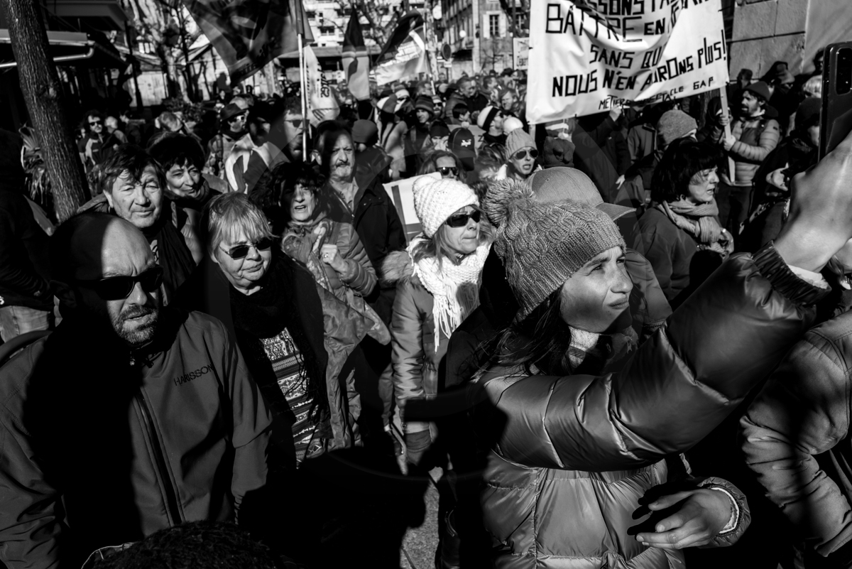 31 janvier 2023 : Manifestation contre la réforme des retraites. Plus de 4000 personnes dans les rues de Gap (Hautes-Alpes). 31 janvier 2023 : Manifestation contre la réforme des retraites. Plus de 4000 personnes dans les rues de Gap (Hautes-Alpes).