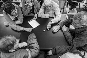 Broderies sur les photographies de Denis Lebioda, jeux, panneaux mon livre préféré, voyage en amérique latine de Claudine et Denis Meyer