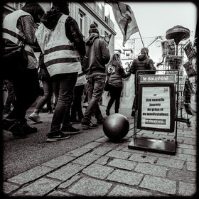 Manifestation à Gap le 10 décembre 2019.