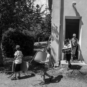 Avec l'école de Saint-Bonnet