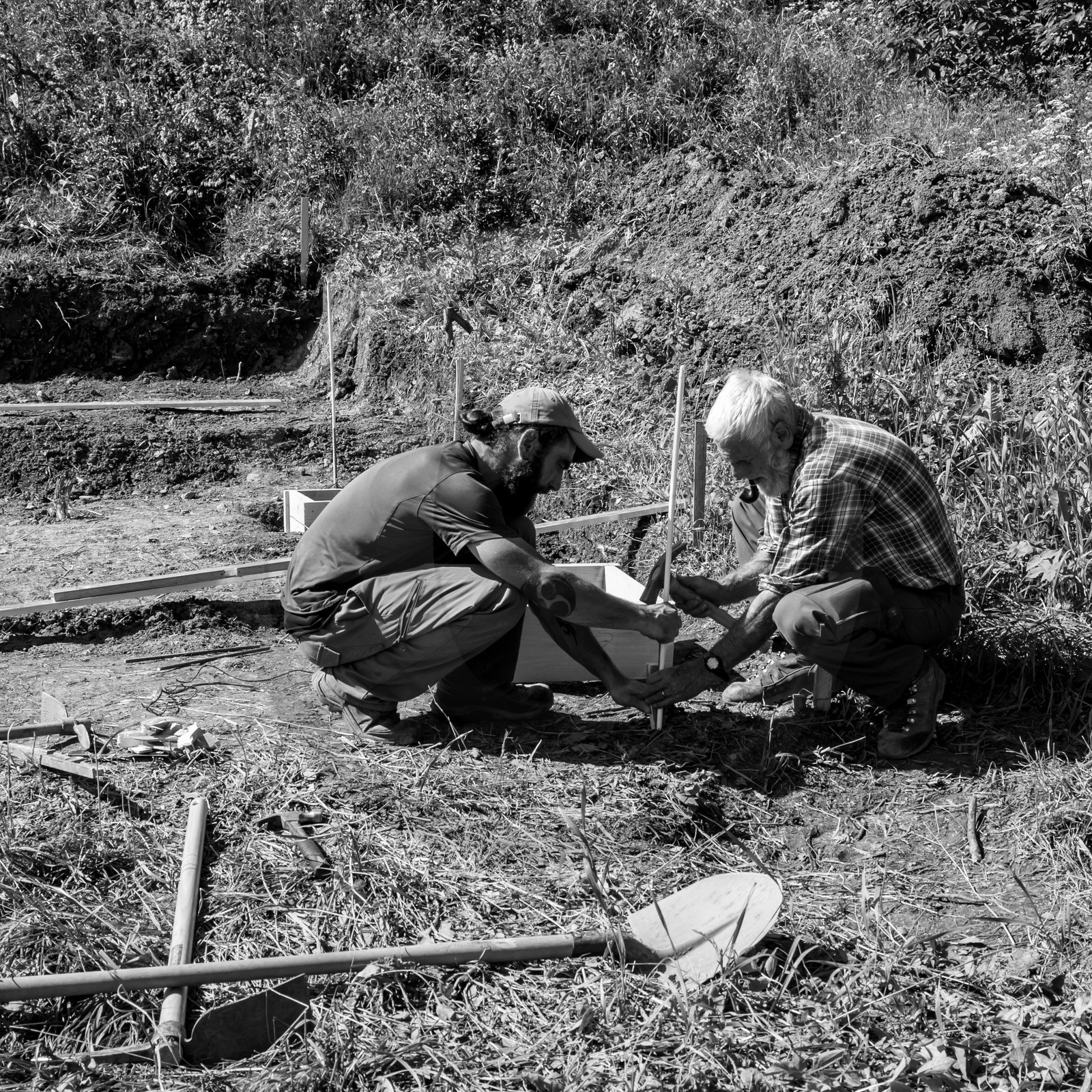 L'installation de la cabane