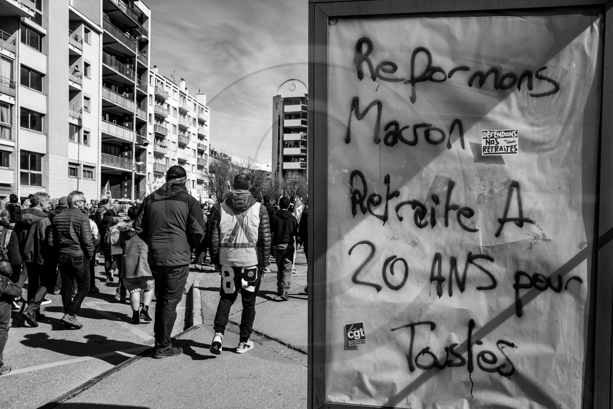 16 mars 2023 : Manifestation contre la réforme des retraites à Gap