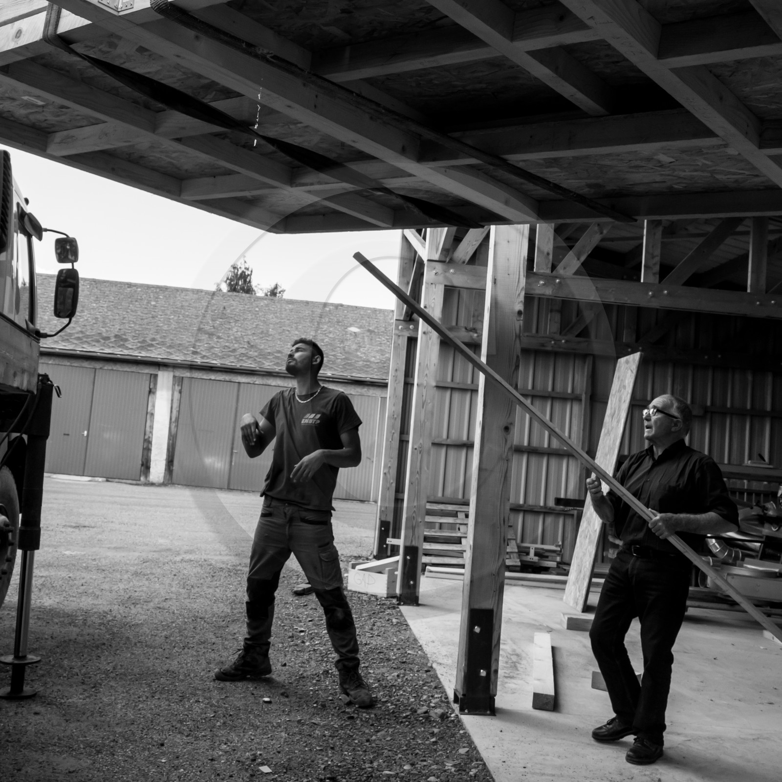 L'installation de la cabane