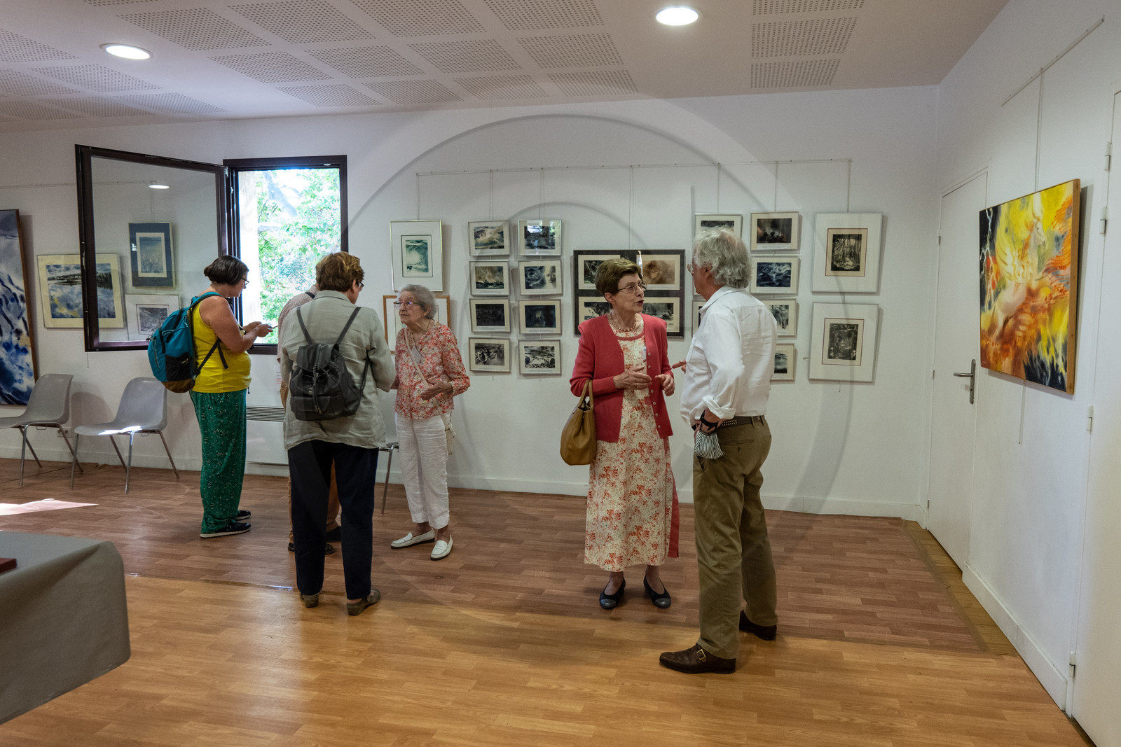 Vernissage de l'exposition Henri Bosco, le poète et les images de Liliane Marco à Lourmarin
