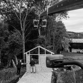 Installation de la cabane