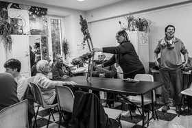 Broderies sur les photographies de Denis Lebioda, jeux, panneaux mon livre préféré, voyage en amérique latine de Claudine et Denis Meyer