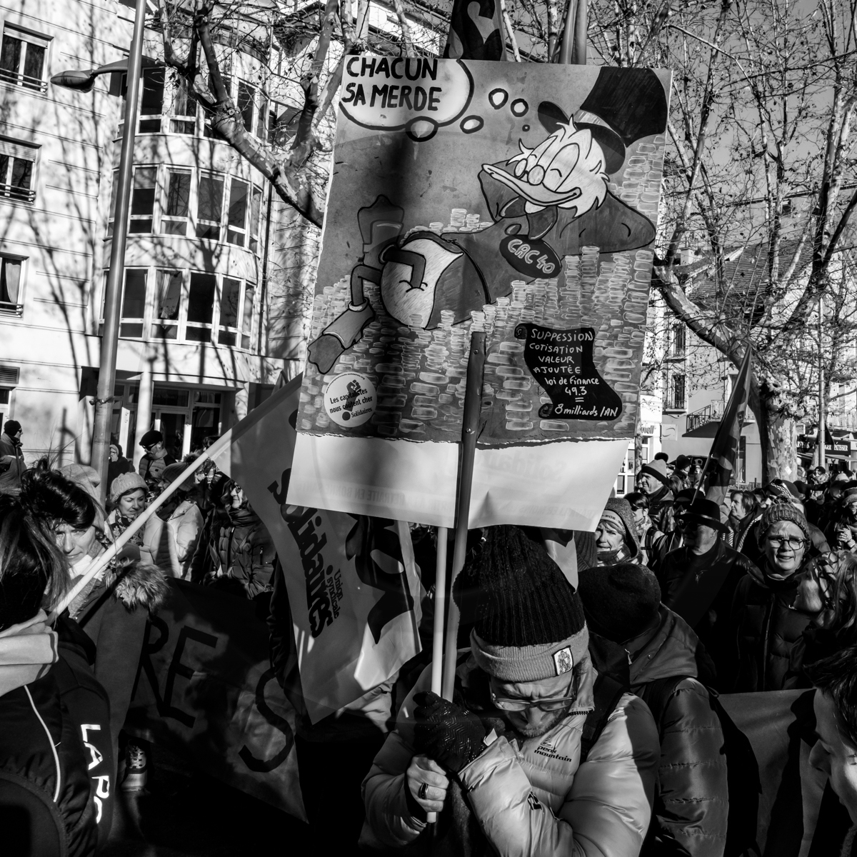 19 janvier 2023 : Manifestation pour le défense des retraites à Gap