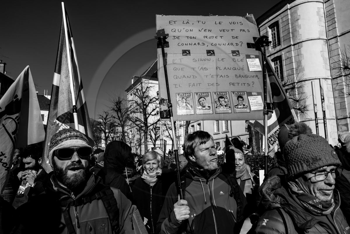 31 janvier 2023 : Manifestation contre la réforme des retraites. Plus de 4000 personnes dans les rues de Gap (Hautes-Alpes). 31 janvier 2023 : Manifestation contre la réforme des retraites. Plus de 4000 personnes dans les rues de Gap (Hautes-Alpes).