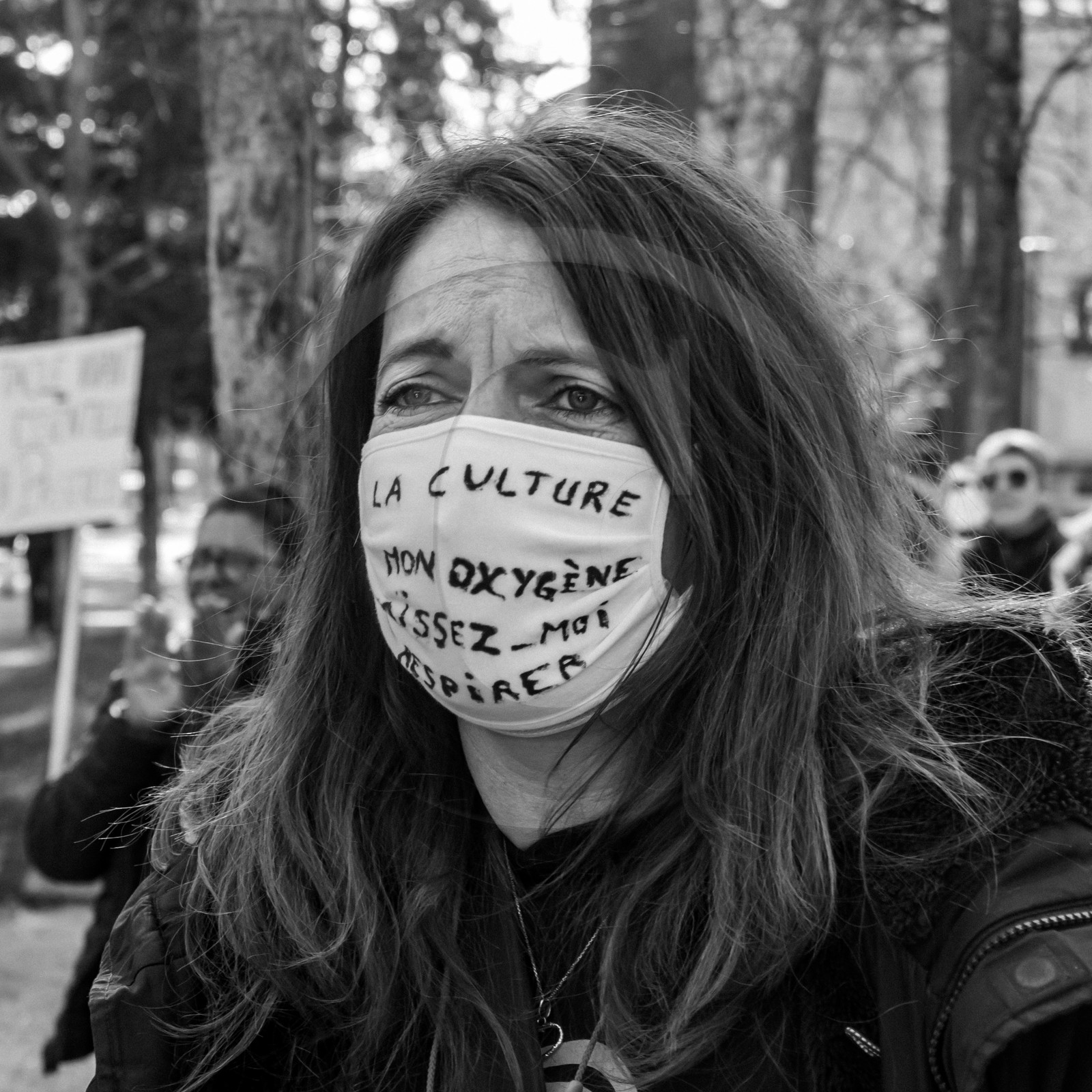 21 mars 2021 - Gap - Mobilisation pour la réouverture des lieux culturels