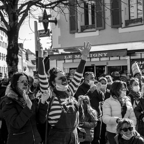 21 mars 2021 - Gap - Mobilisation pour la réouverture des lieux culturels