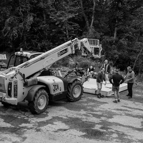 Installation de la cabane