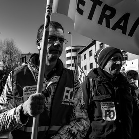 31 janvier 2023 : Manifestation contre la réforme des retraites. Plus de 4000 personnes dans les rues de Gap (Hautes-Alpes).
