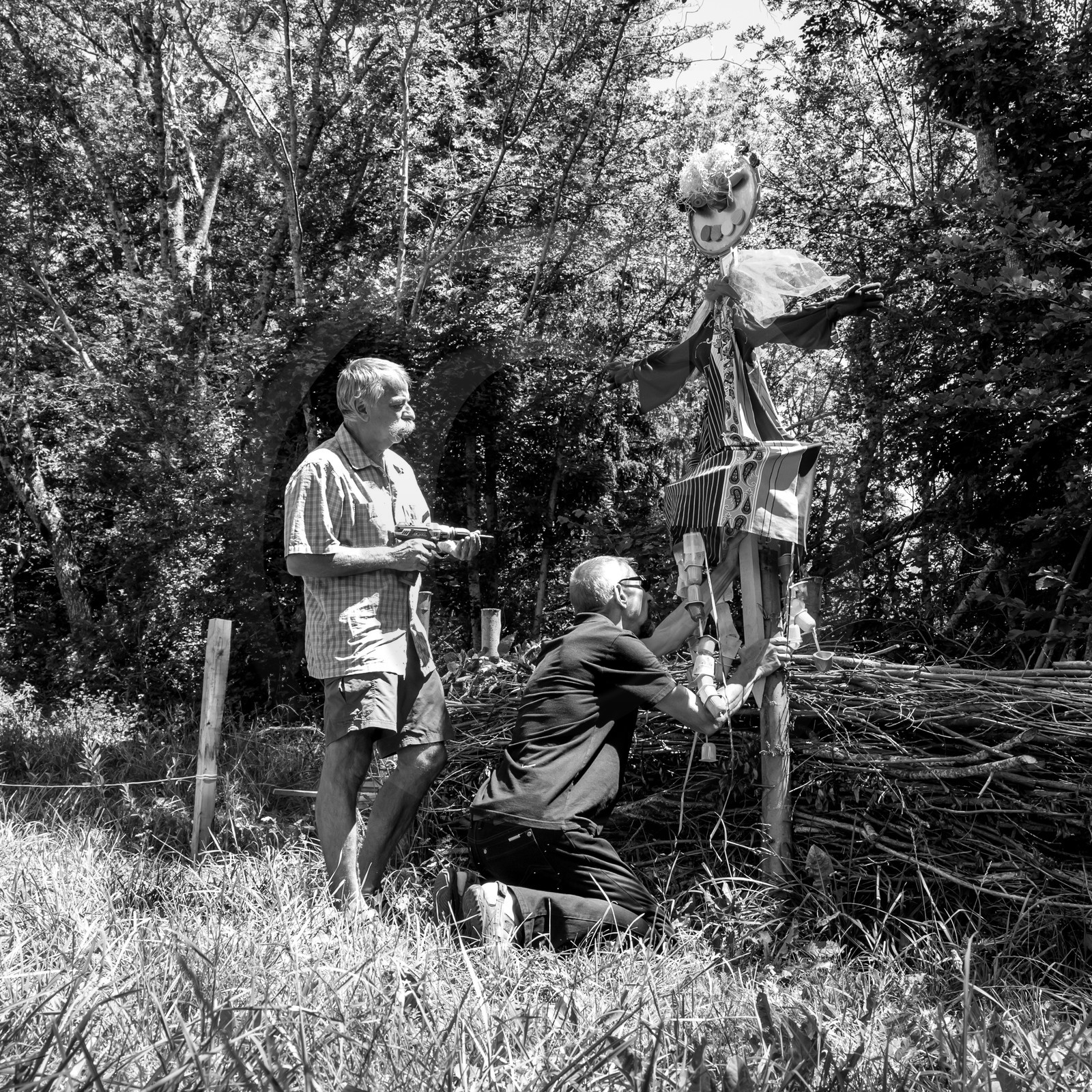 05 juillet 2017 - Installation épouvantails