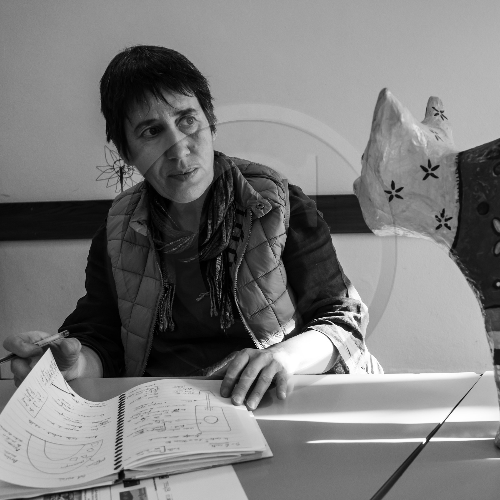 Préparation de l'exposition estivale