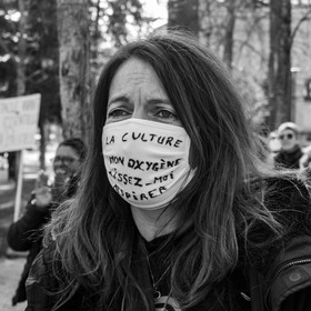 21 mars 2021 - Gap - Mobilisation pour la réouverture des lieux culturels