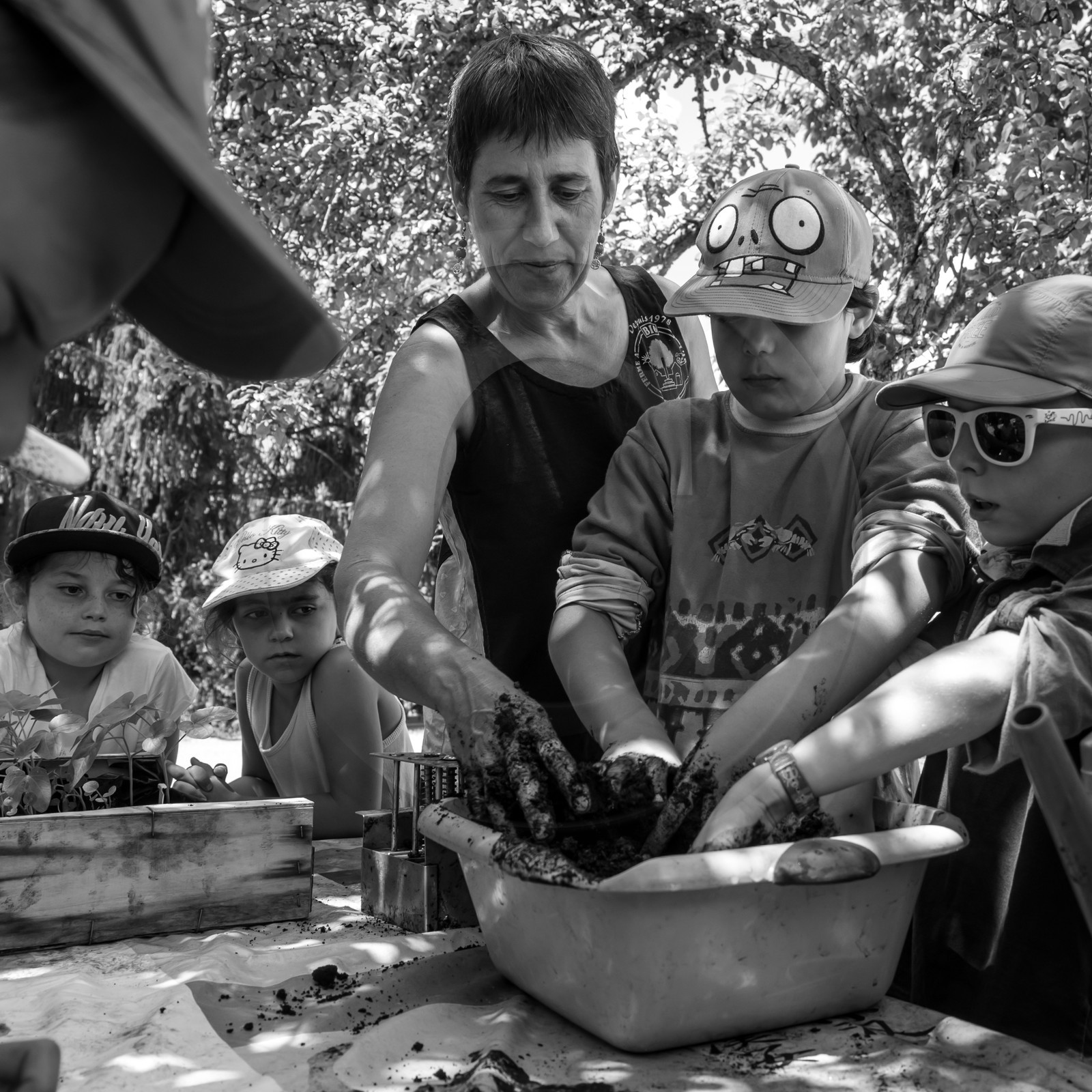 Avec l'école de Saint-Bonnet