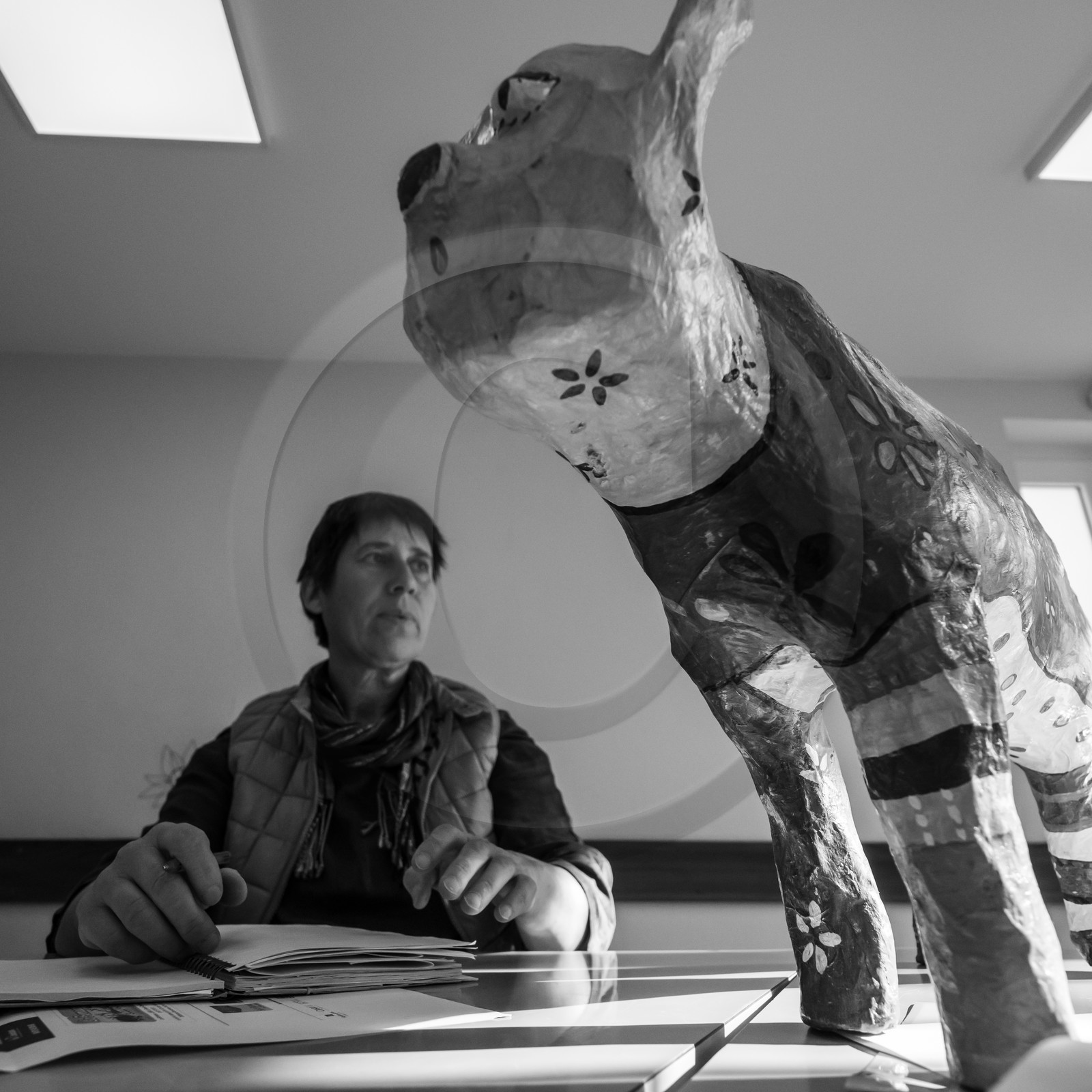 Préparation de l'exposition estivale Préparation de l'exposition estivale