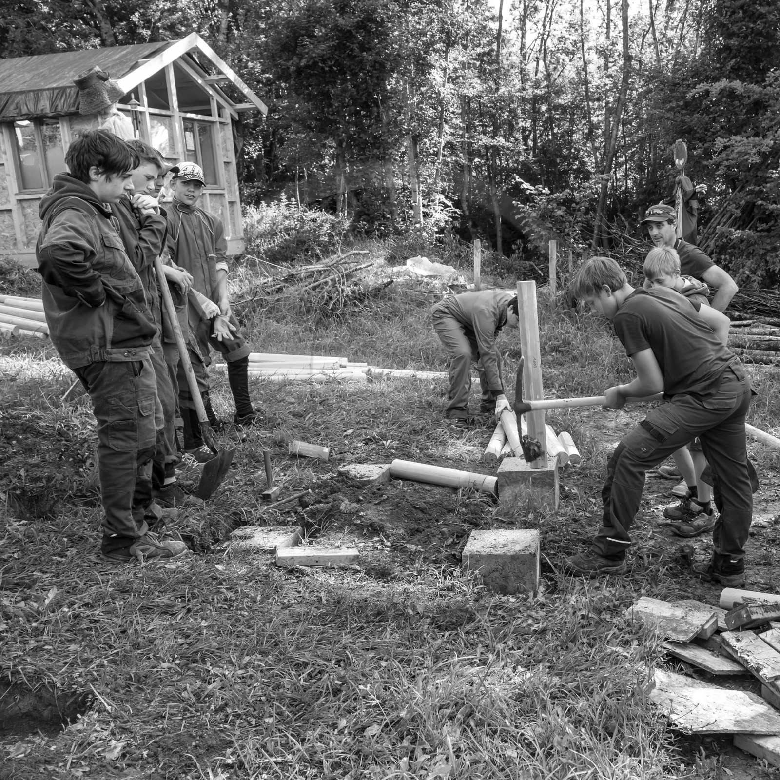 Construction de bacs surélevés