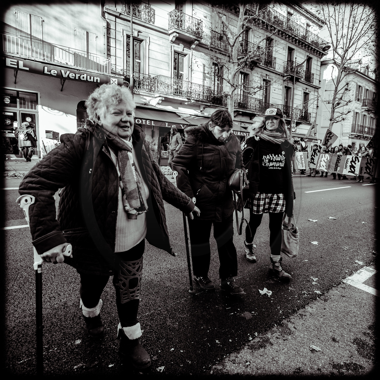 Manifestation à Gap le 10 décembre 2019. Manifestation à Gap le 10 décembre 2019.