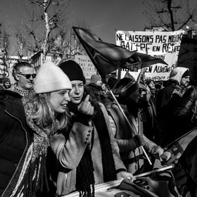 31 janvier 2023 : Manifestation contre la réforme des retraites. Plus de 4000 personnes dans les rues de Gap (Hautes-Alpes).