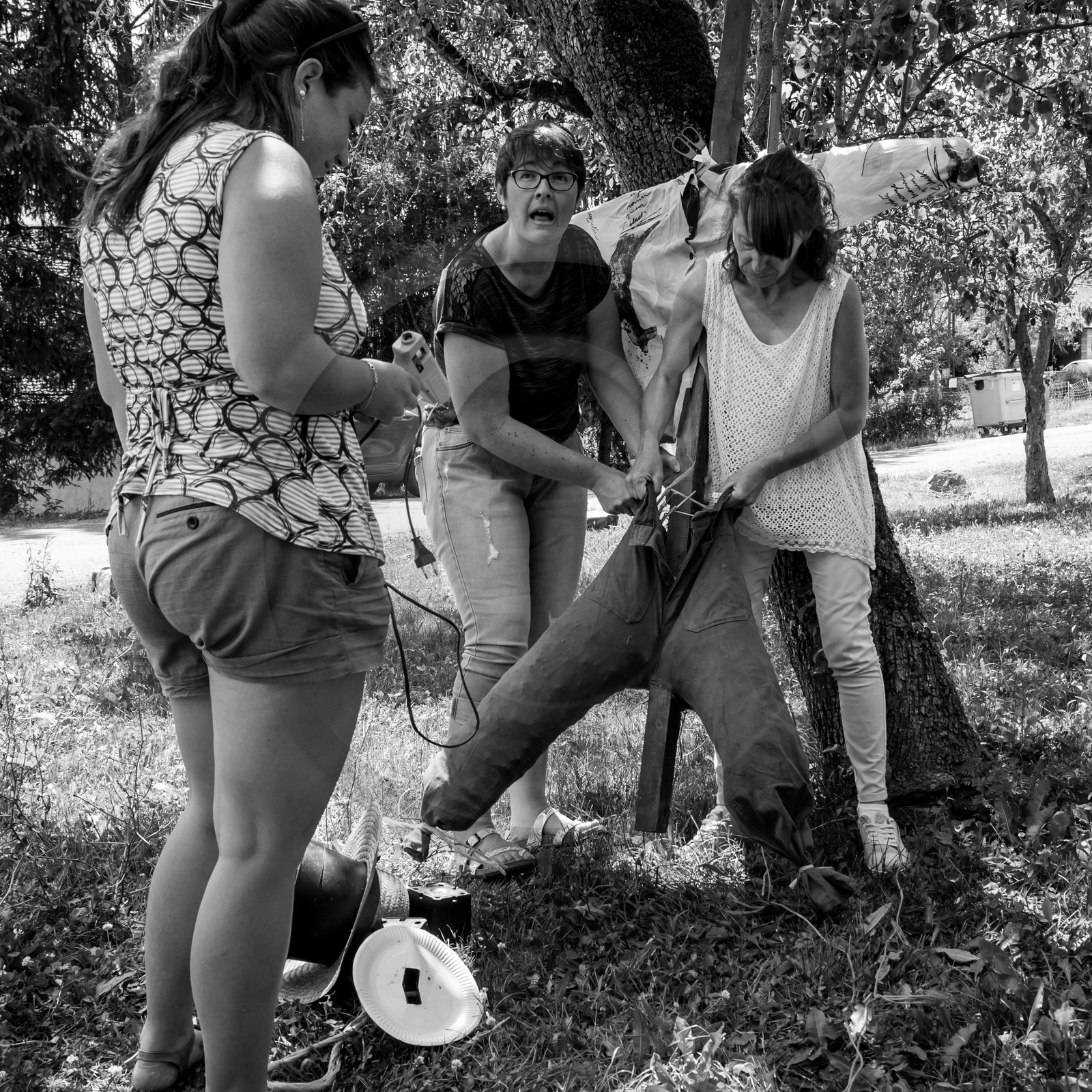 21 juin 2017 - Installation des épouvantails