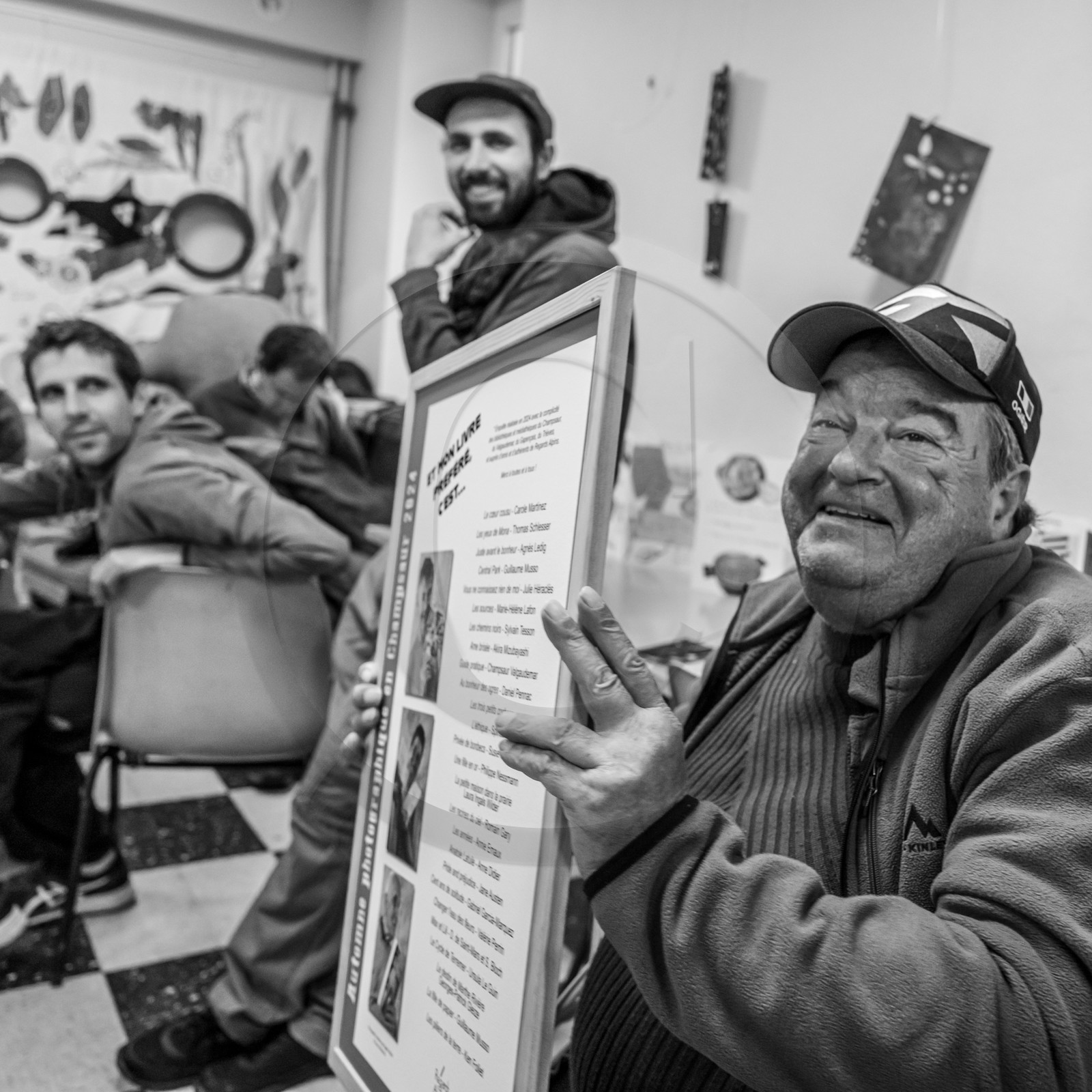 Broderies sur les photographies de Denis Lebioda, jeux, panneaux mon livre préféré, voyage en amérique latine de Claudine et Denis Meyer