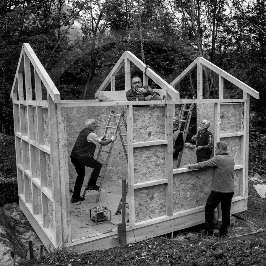Installation de la cabane