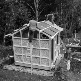 Installation de la cabane