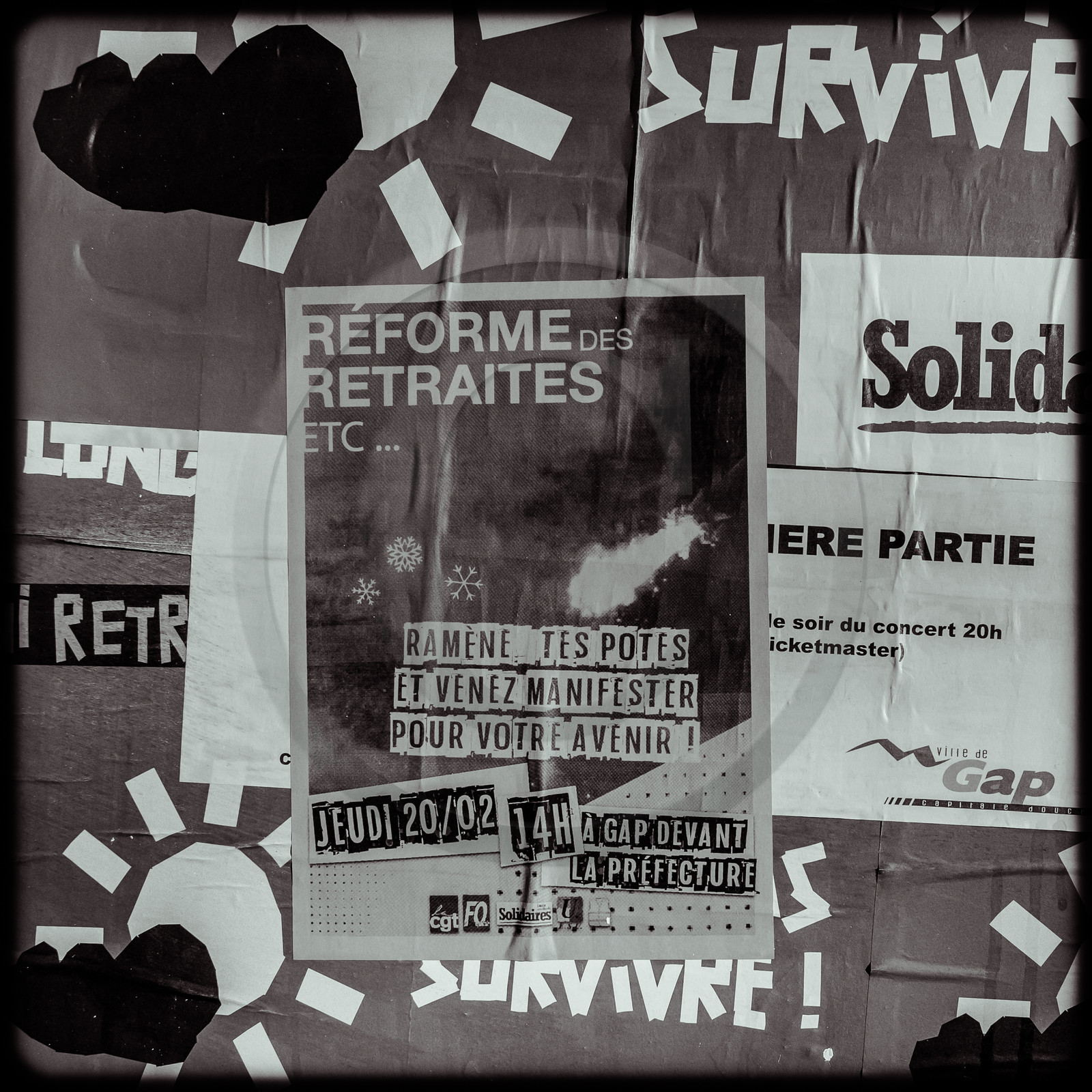 Manifestation pour la défense des retraites - Gap - 20 février 2020