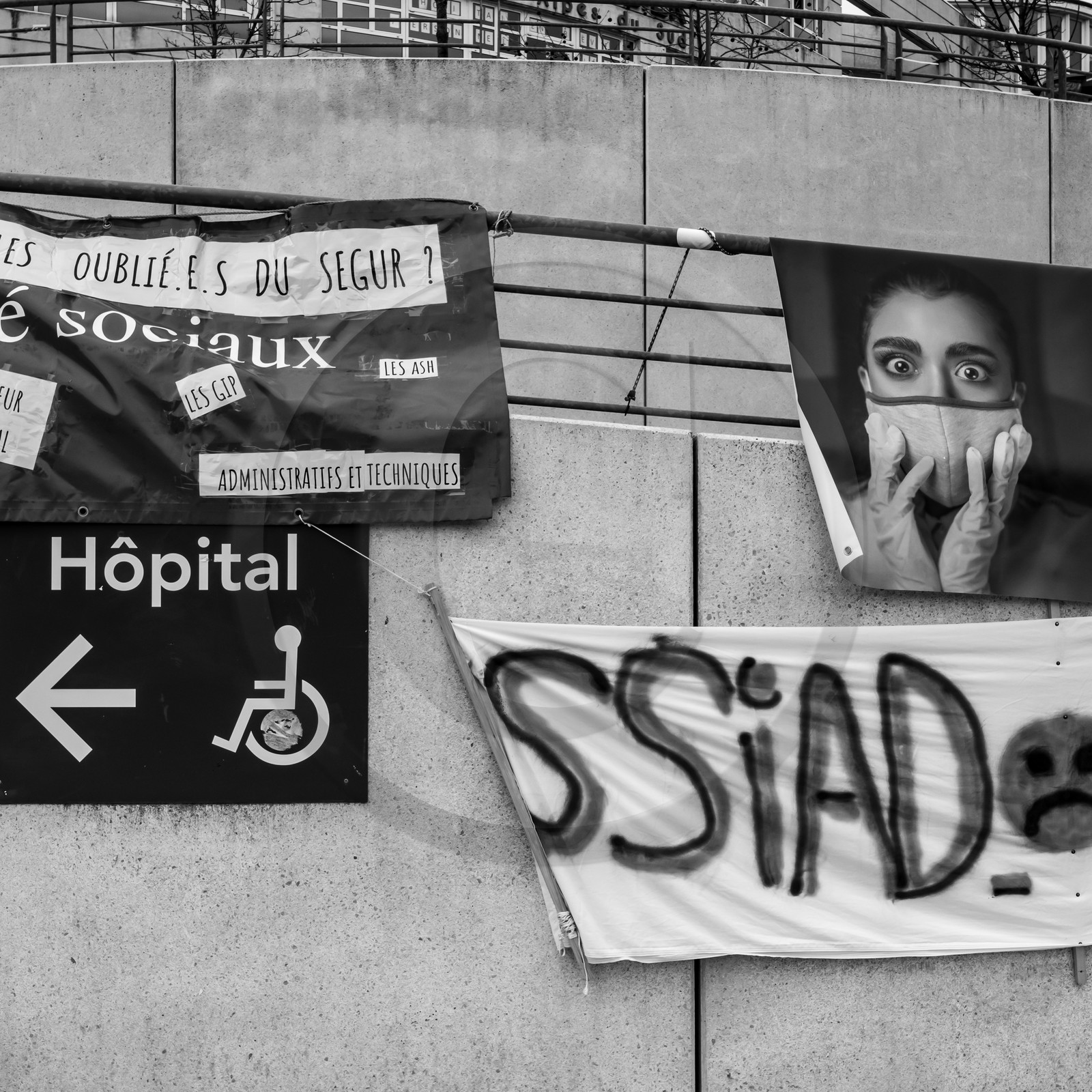 04 février 2021 à Gap (Hautes-Alpes) : Manifestation des soignants oubliés du Ségur de la santé. 04 février 2021 à Gap (Hautes-Alpes) : Manifestation des soignants oubliés du Ségur de la santé.