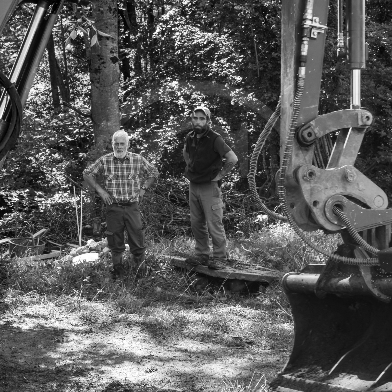 L'installation de la cabane