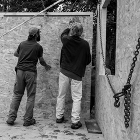 Installation de la cabane
