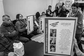 Broderies sur les photographies de Denis Lebioda, jeux, panneaux mon livre préféré, voyage en amérique latine de Claudine et Denis Meyer