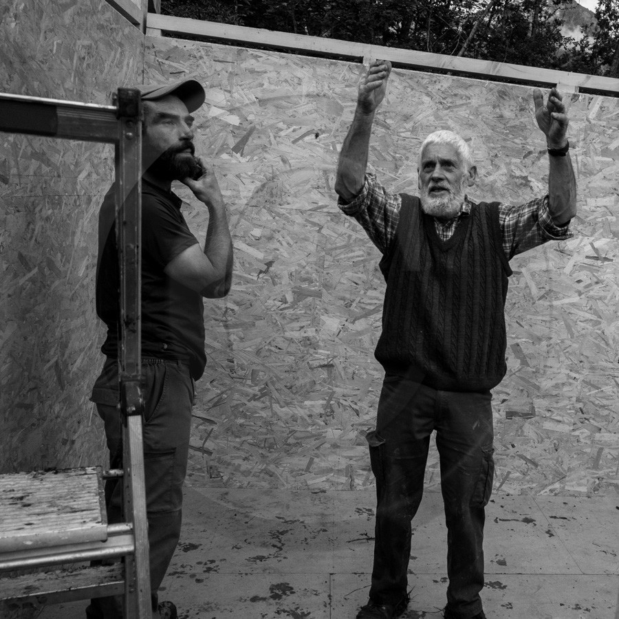 Installation de la cabane