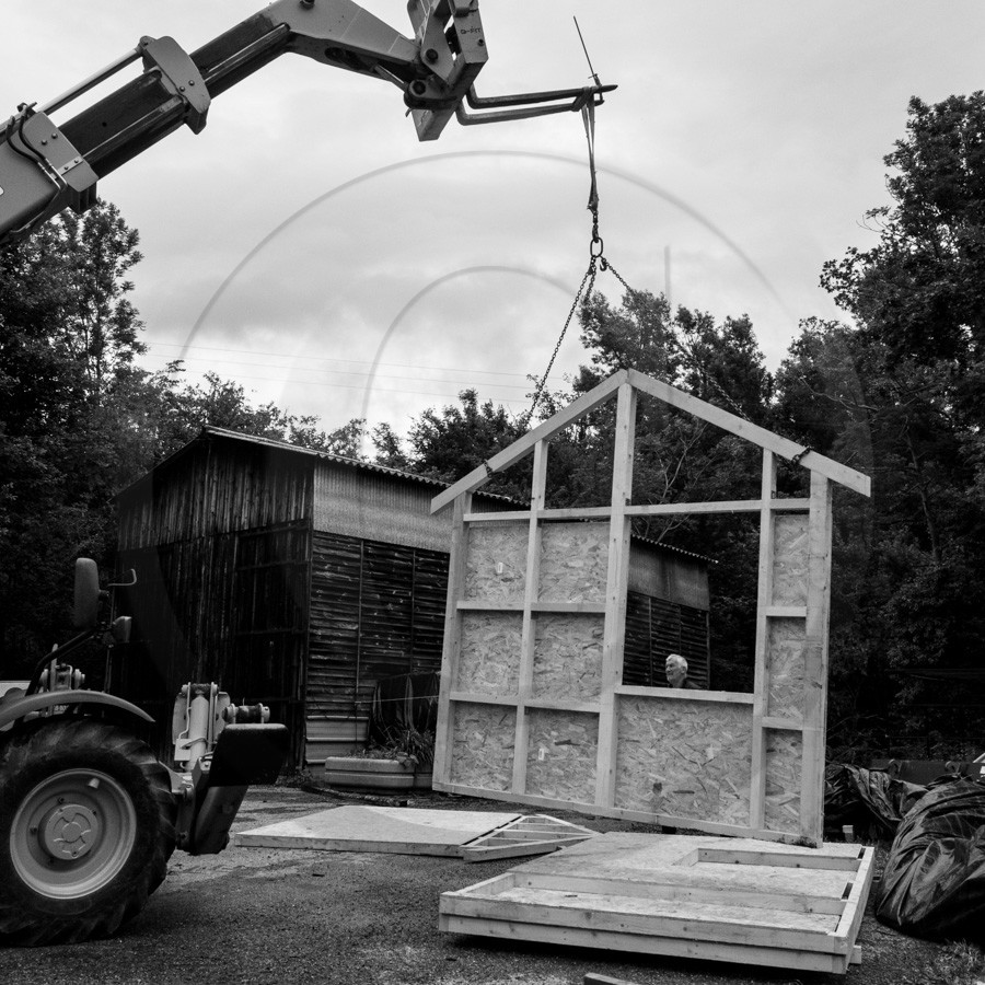 Installation de la cabane
