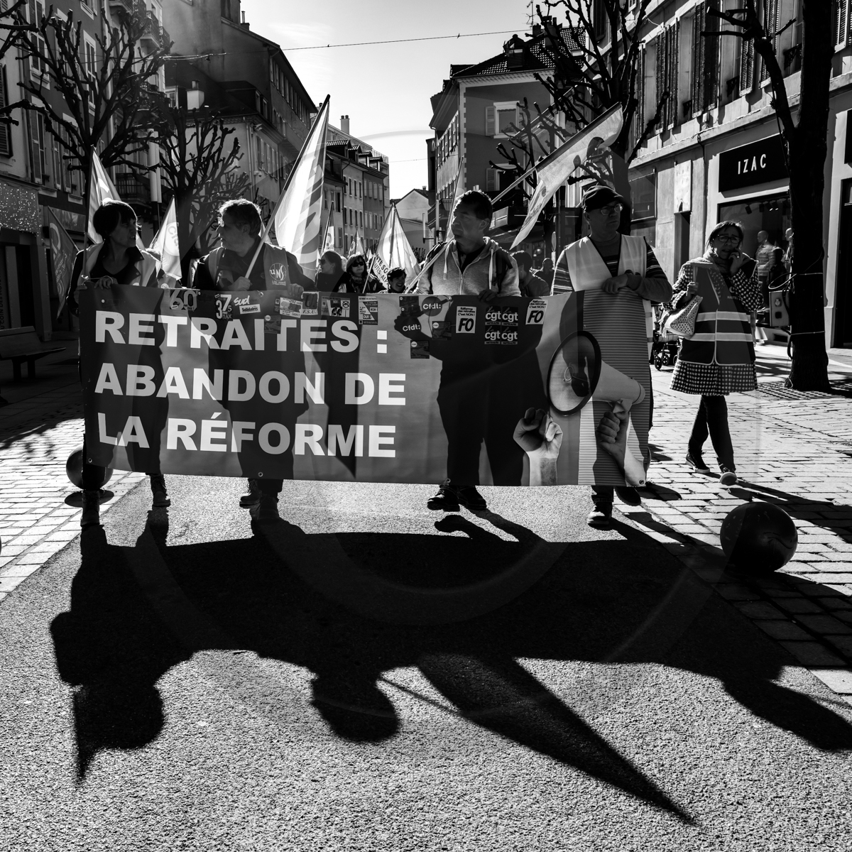 16 février 2023 : Manifestation contre la réforme des retraites à Gap (Hautes-Alpes)