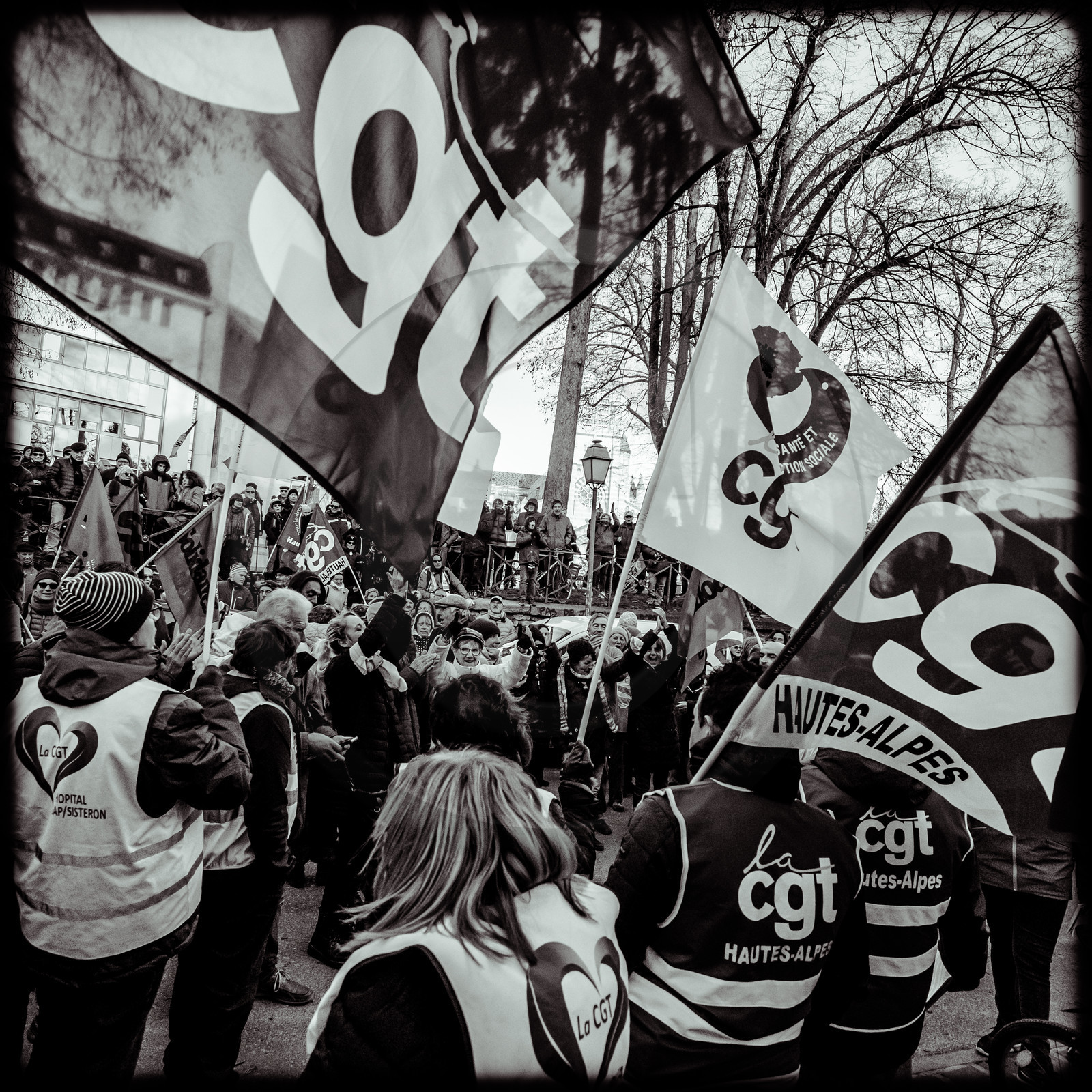 Manifestation à Gap le 10 décembre 2019.