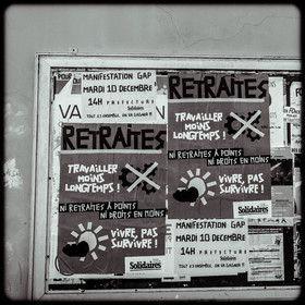 Manifestation à Gap le 10 décembre 2019.