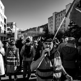 31 janvier 2023 : Manifestation contre la réforme des retraites. Plus de 4000 personnes dans les rues de Gap (Hautes-Alpes).
