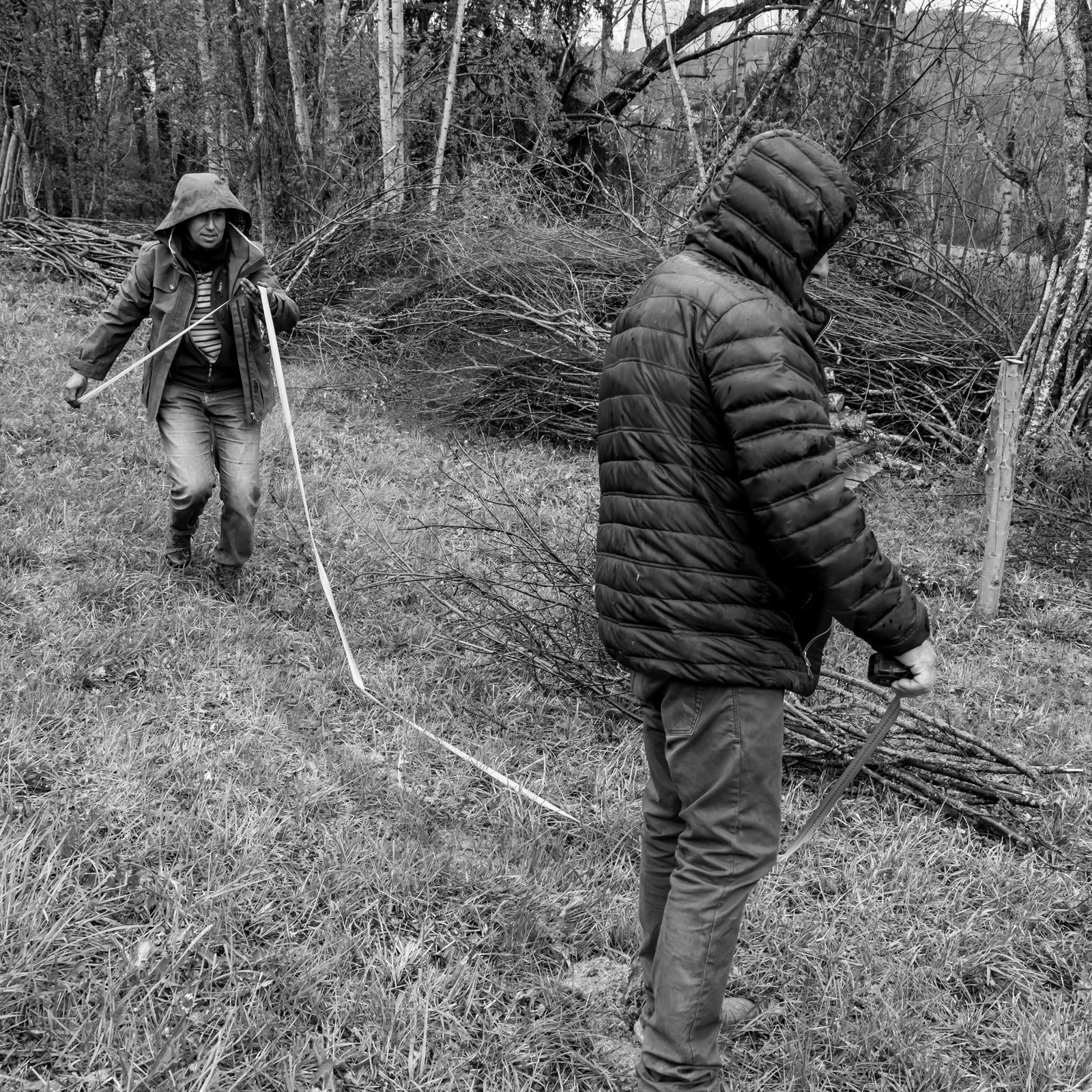 Prise des mesures pour la création des allées - 26 04 2017