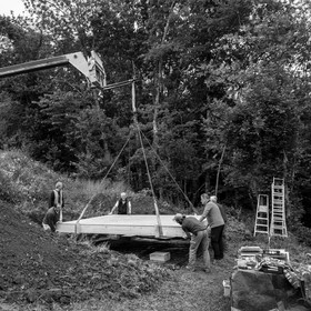 Installation de la cabane