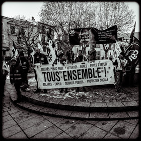 Manifestation à Gap le 12 décembre 2019.