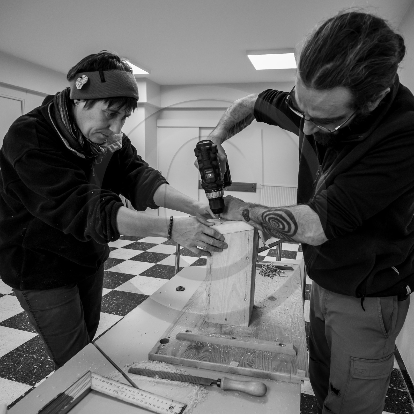 09 janvier 2019 : la fabrication des nichoirs